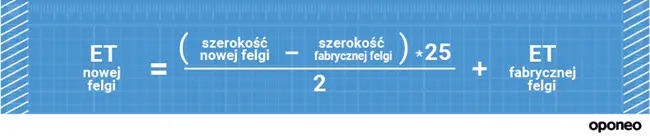 Wzór na obliczenie ET felgi