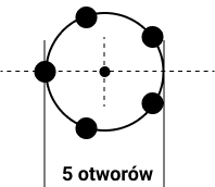 5 otworów