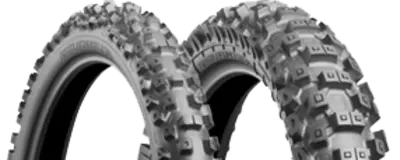 Zbliżenie bieżnika Bridgestone X30 100/100-18 59 M Tył TT