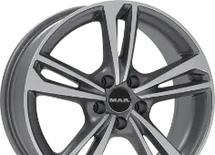 MAK Emblema Gun Metallic Mirror