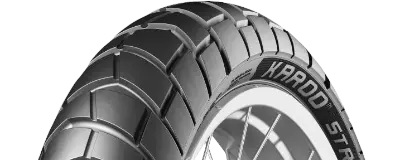 Zbliżenie bieżnika Metzeler Karoo Street 110/80R19 59 V Przód TL M/C M+S