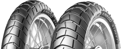 Zbliżenie bieżnika Metzeler Karoo Street 180/55R17 73 V Tył TL M/C