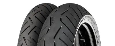 Zbliżenie bieżnika Continental ContiRoadAttack 3 CR 110/80ZR18 (58 W) Przód TL M/C
