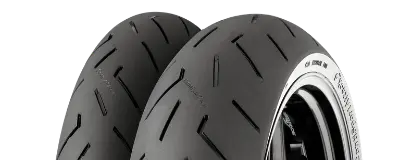 Zbliżenie bieżnika Continental ContiSportAttack 4 120/70ZR17 (58 W) Przód TL M/C