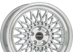 Borbet B silver rim polished