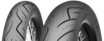 Zbliżenie bieżnika Mitas Custom Force 130/90B16 73 H Przód TL (MT90 B16)