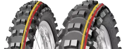 Zbliżenie bieżnika Mitas Terra Force - MX SAND 80/100-12 50 M Tył TT NHS Red, Red, SAND