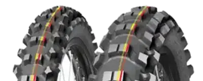 Zbliżenie bieżnika Mitas Terra Force - MX SM 110/100-18 64 M Tył TT Green, SUPER LIGHT