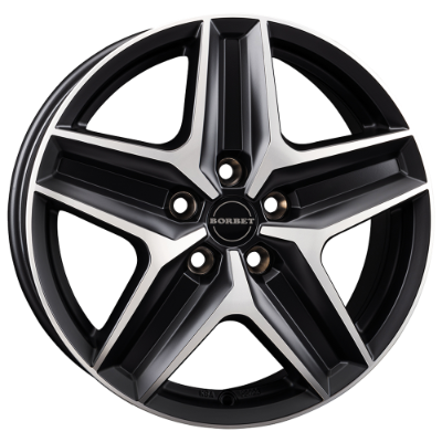 Borbet CWZ black polished matt 7,50x18 5x120,00 ET53,00
