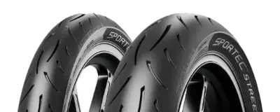 Zbliżenie bieżnika Metzeler Sportec Street 2 80/80-14 43 S Przód/Tył TL M/C RF