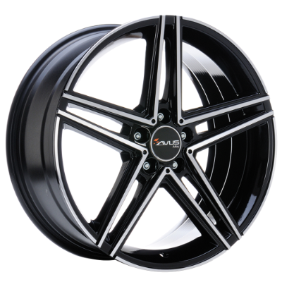 AVUS Racing AC-515 - Black Polished 7,50x17 5x112,00 ET52,50