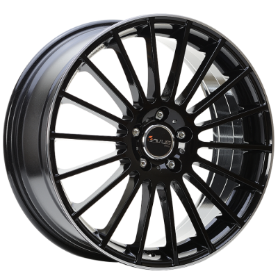 AVUS Racing AC-M03 - Black Polished Lip 6,50x16 5x108,00 ET40,00