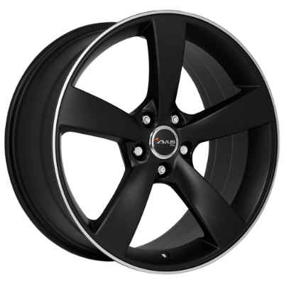 AVUS Racing AF10 - Matt Black Polished 7,50x17 5x110,00 ET40,00