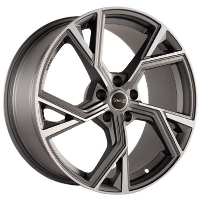 AVUS Racing AF20 - Matt Anthracite Polished 8,00x18 5x112,00 ET35,00