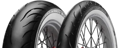 Zbliżenie bieżnika Avon Cobra Chrome MT90B16 74 H Przód TL RF, WSW