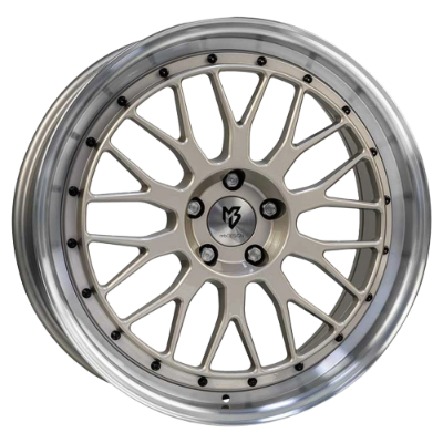 mbDESIGN LV1 Champagner Polished 7,50x18 4x108,00 ET35,00
