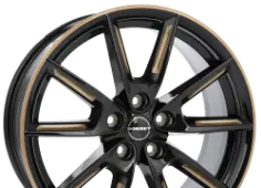Borbet LX19 black gold spoke rim
