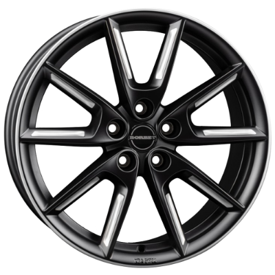 Borbet LX19 black matt silver spoke rim 8,00x19 5x112,00 ET44,00