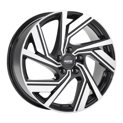 PLATIN Wheels P 114 Black Polished 8,00x18 5x108,00 ET43,00
