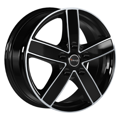 AVUS Racing AC-V51 - Black Polished 6,50x16 5x108,00 ET45,00