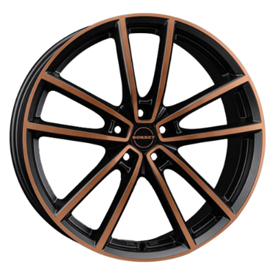 Borbet W black copper polished matt 8,00x20 5x112,00 ET41,00