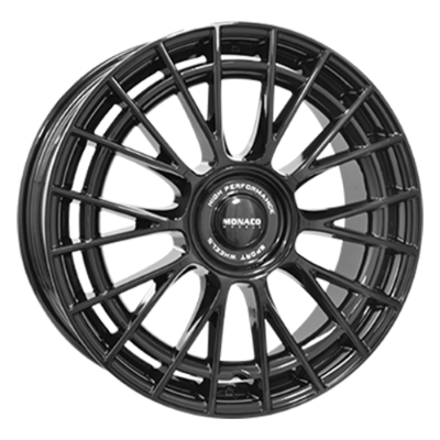 MONACO WHEELS Grand Prix 12 Gloss Black 8,00x18 5x114,30 ET40,00