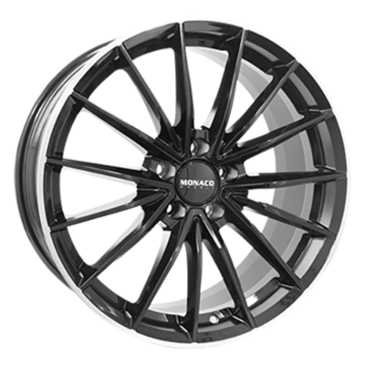 MONACO WHEELS Grand Prix 14 Black Polished Lip 9,00x20 5x112,00 ET35,00