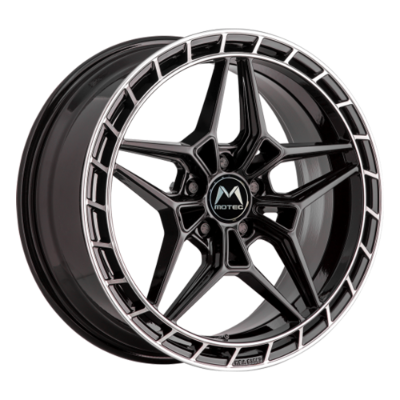 MOTEC Wheels MCT16-FUTURA Black Rim Polished 8,50x19 5x112,00 ET35,00