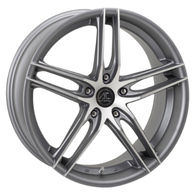 AC Wheels SHOT Matt Grey Polished 9,50x19 5x112,00 ET35,00