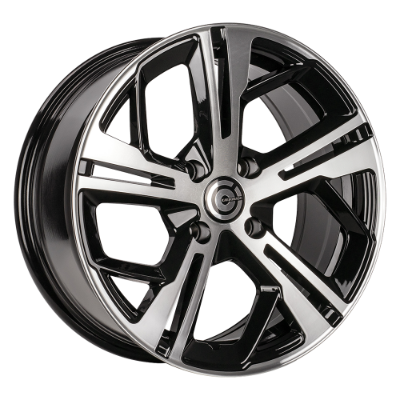Carbonado Angers Black Polished 7,00x16 4x108,00 ET20,00