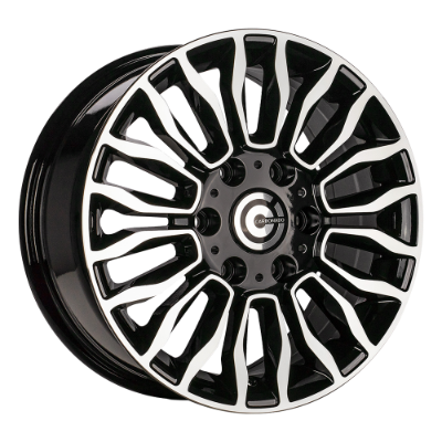 Carbonado Might Black Polished 7,00x16 6x130,00 ET50,00