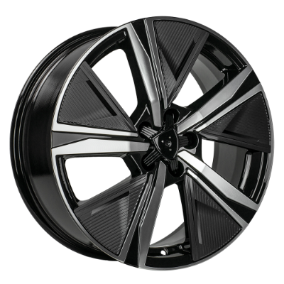 Carbonado Musketeer Black Polished 7,50x18 5x108,00 ET44,00