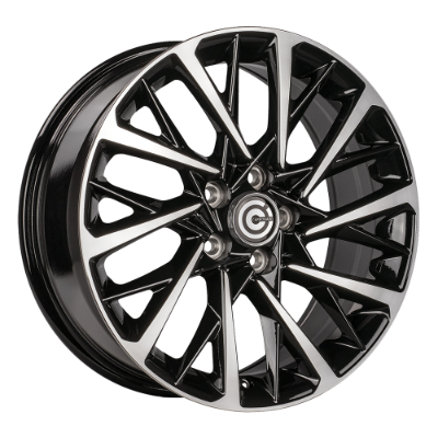 Carbonado Space Black Polished 6,50x16 5x114,30 ET40,00