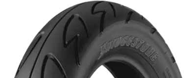 Zbliżenie bieżnika Bridgestone B01 100/80-10 53 J Przód/Tył TL M/C