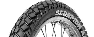 Zbliżenie bieżnika Pirelli Scorpion MT 90 A/T 80/90-21 48 S Przód TT M/C