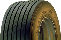 Zbliżenie bieżnika Goodyear LHT 435/50 R22.5 164 J