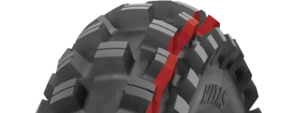 Zbliżenie bieżnika Mitas XT-754 110/100-18 64 P Przód TT