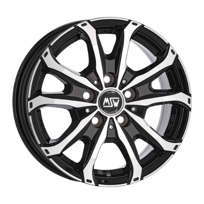 MSW 48 VAN Black Polished 6,50x16 5x120,00 ET60,00