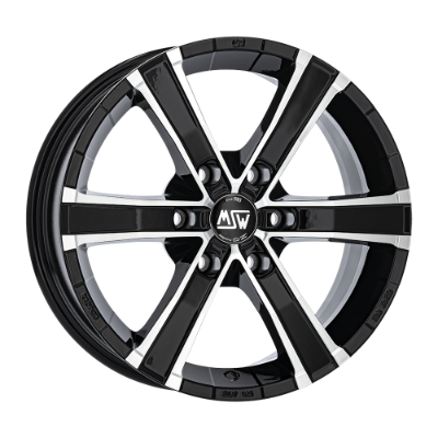 MSW Sahara 6 Black Polished 8,00x18 6x139,70 ET20,00