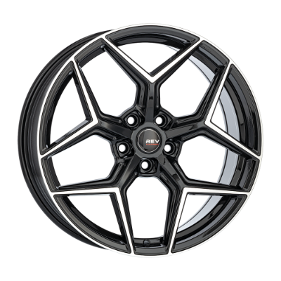 REVATIVO Comet Black Polished 7,00x17 5x108,00 ET45,00
